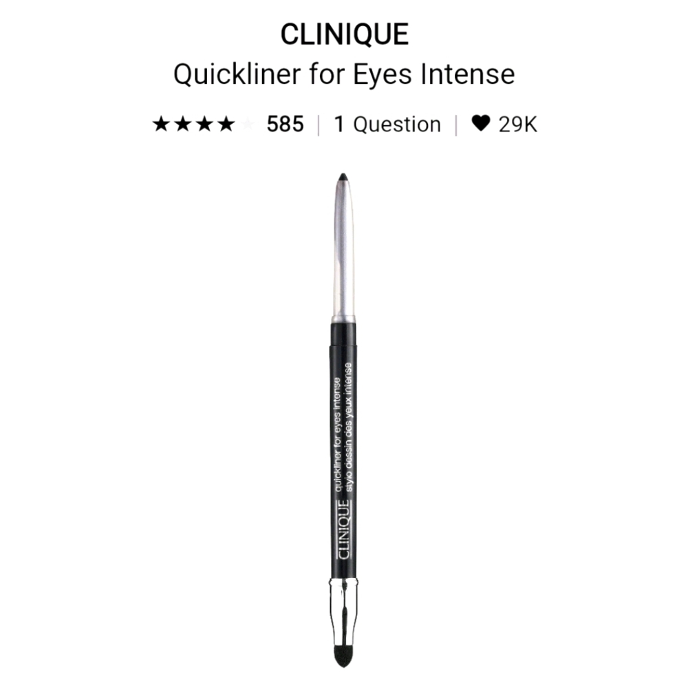 NEW Clinique Quickliner Intense & Lipstick